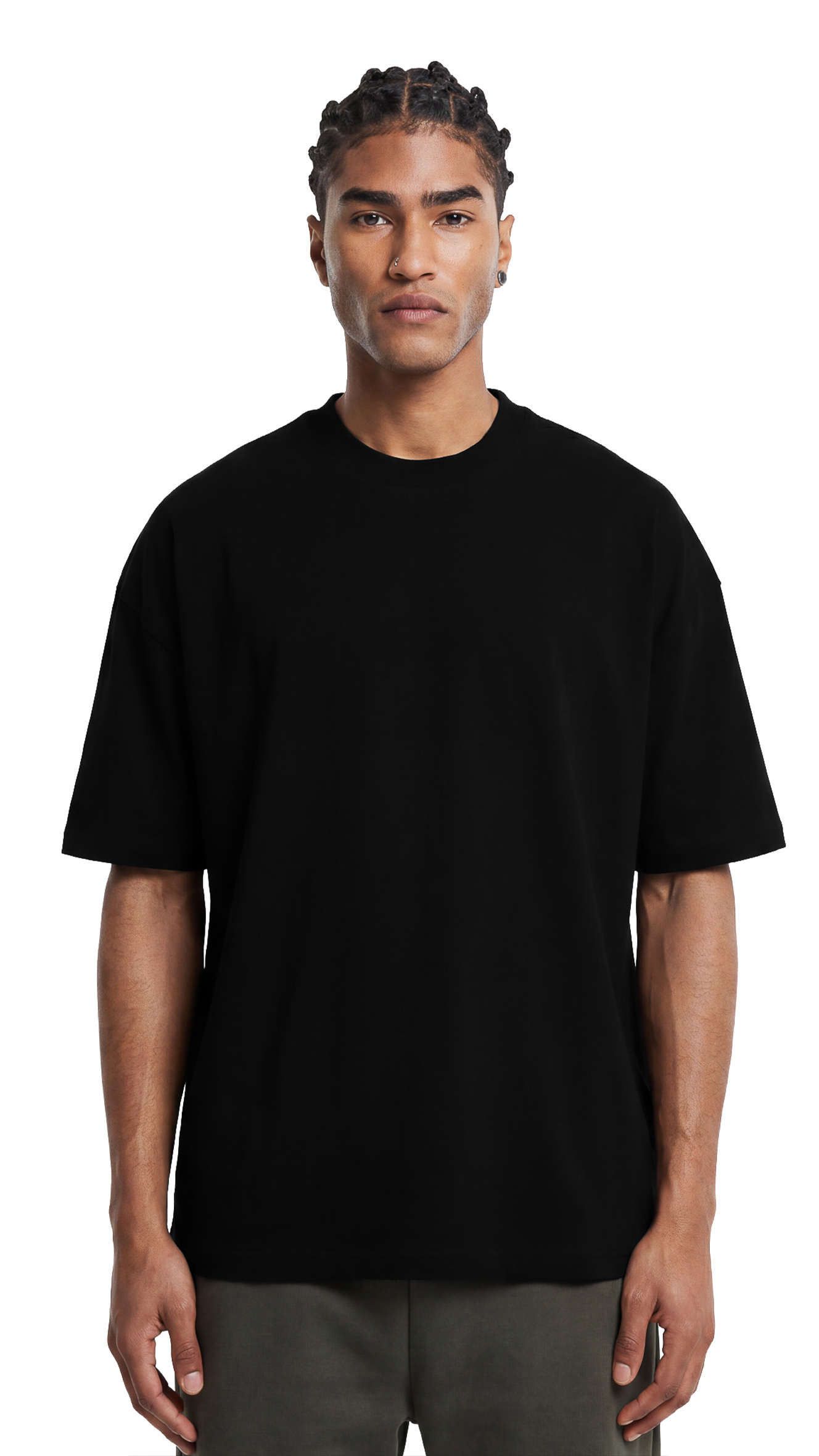 T-Shirt Oversize Coton — Noir