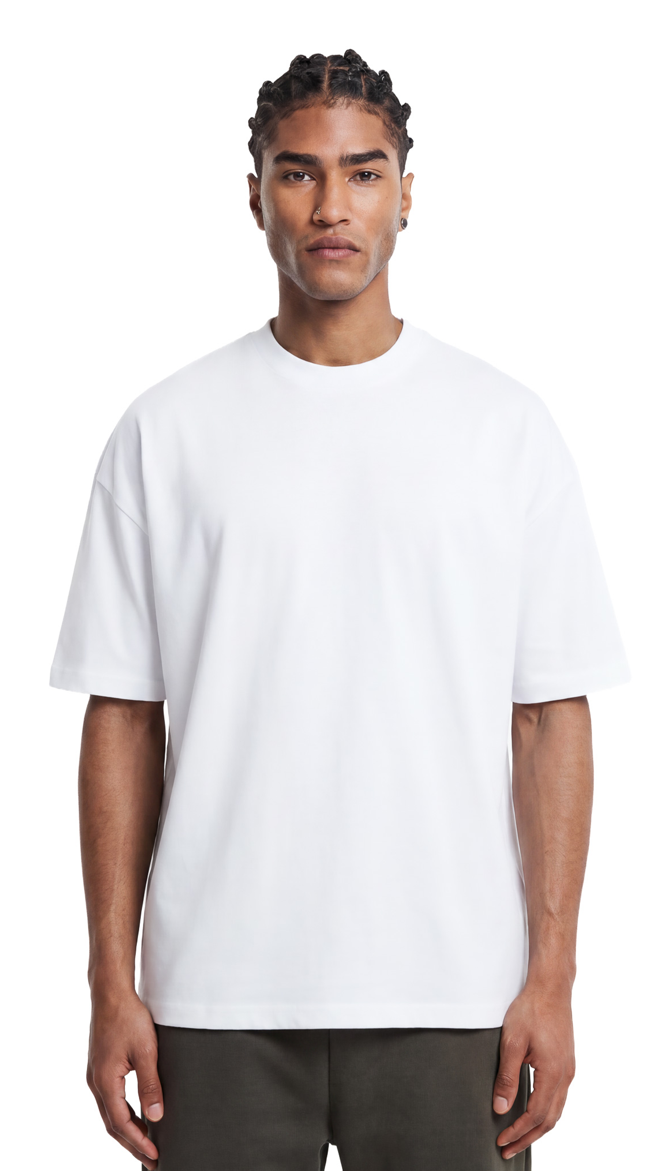 T-Shirt Oversize Coton — Blanc