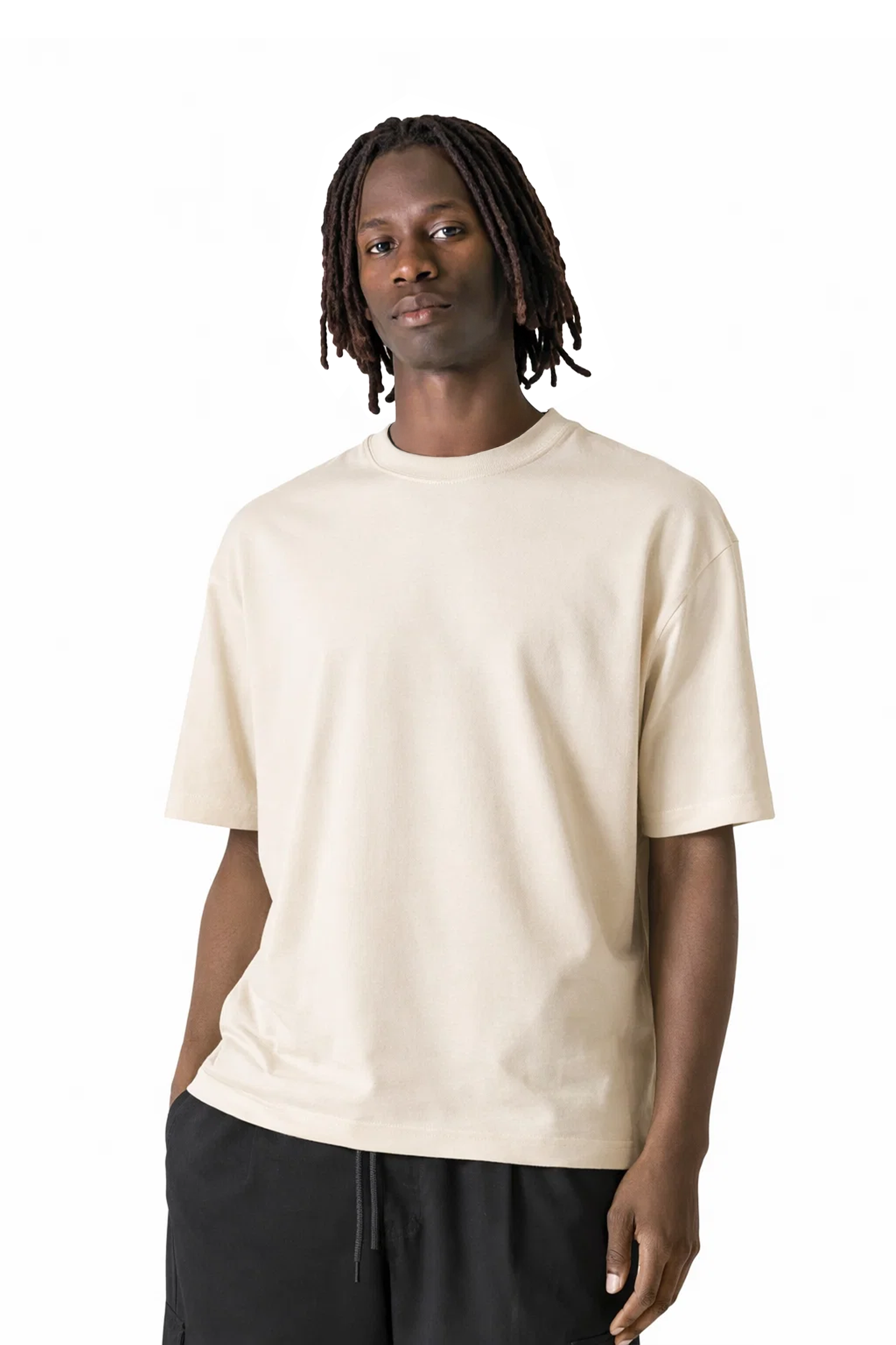 T-Shirt Oversize Épais 300g — Beige