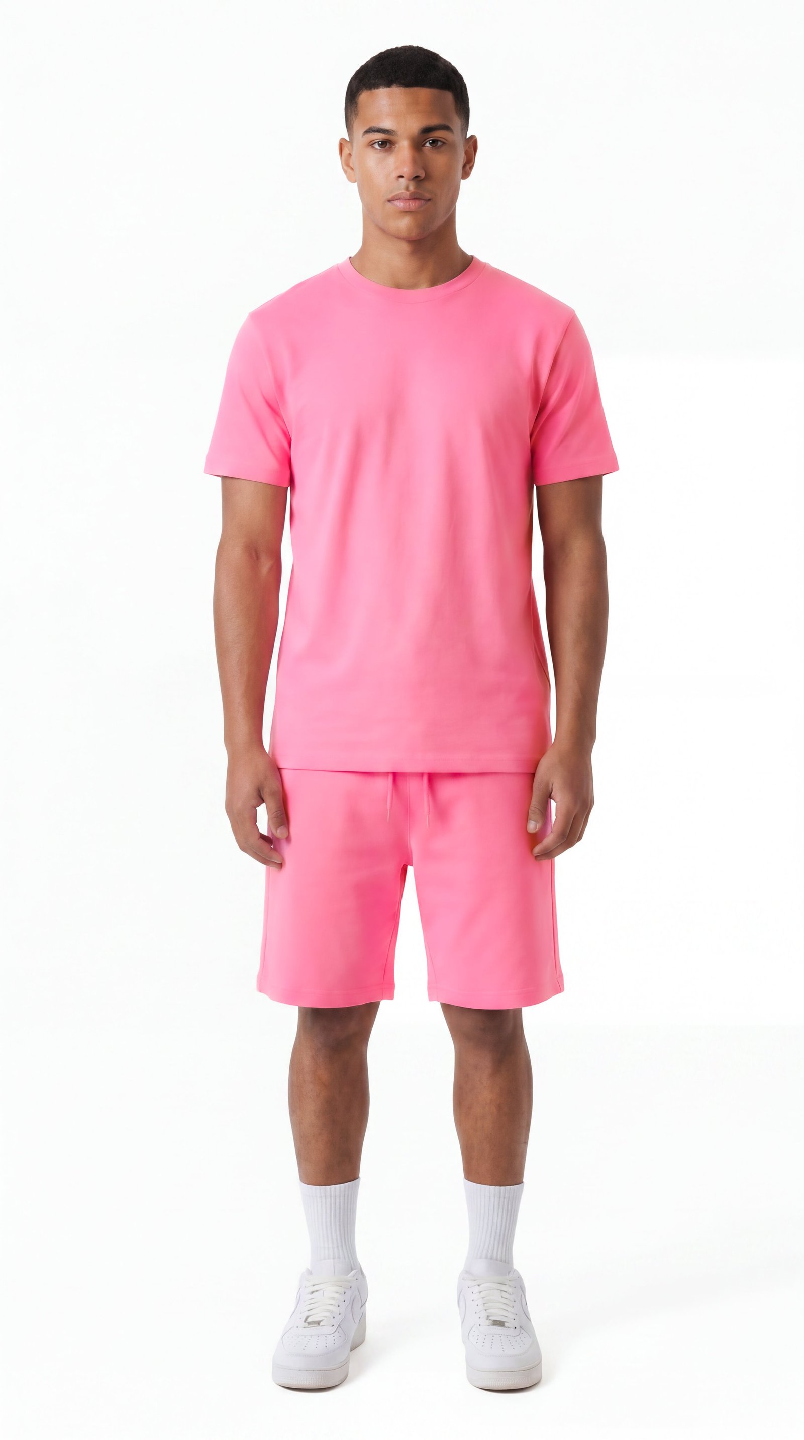 Ensemble Short & T-Shirt Homme — Rose