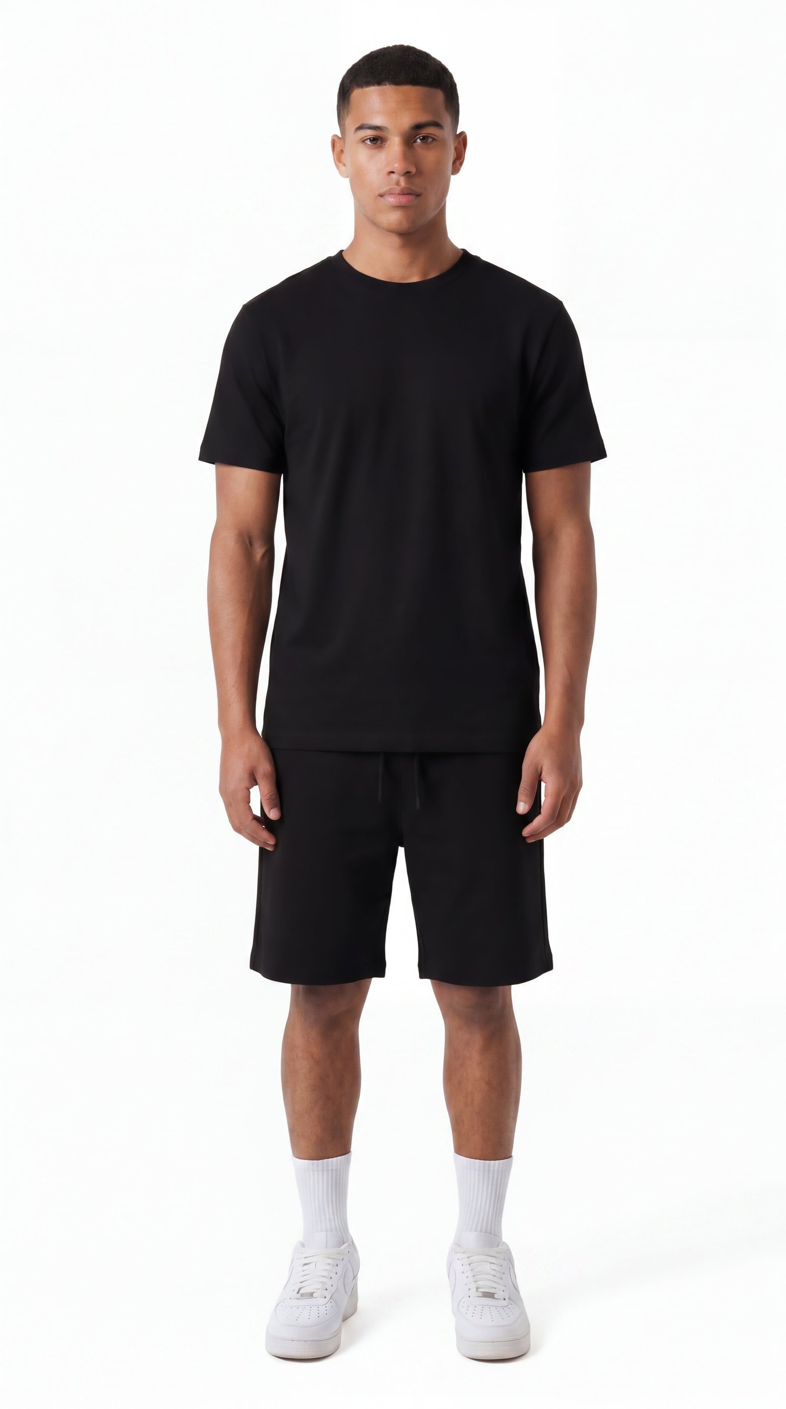 Ensemble Short & T-Shirt Homme — Noir