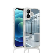 Coque CoverMe Miroir — iPhone 14 Plus (Cordon Blanc)